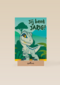 Blauwe dino verjaardagskaart