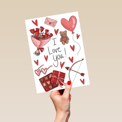 liefdekaart i love you matia studio