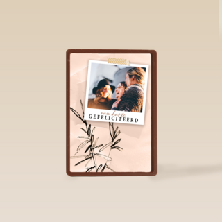 Verjaardag kaart foto hip van harte gefeliciteerd