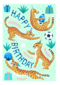 Verjaardagskaart tijgers voetbal happy birthday