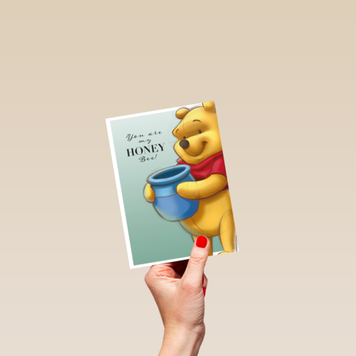 Valentijnskaart Winnie the Pooh