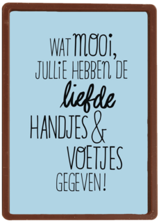 wat mooi jullie hebben de liefde handjes en voetjes gegeven