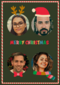 Merry Christmas fotokaart 4 fotos 