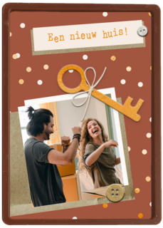 verhuisd fotokaart een nieuw huis