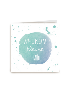 watercolor welkom kleine vent