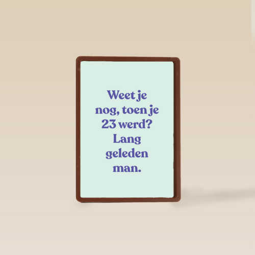 verjaardagskaart vrouw man grappig weet je nog toen je 23 werd