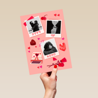 Valentine instant camera foto