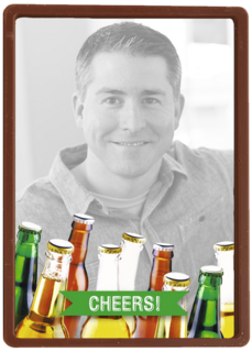 fotokaart cheers flesjes bier