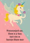 unicorn prinsessenjurk aan