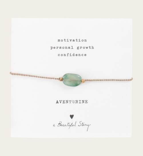 A Beautiful Story Armband Aventurijn