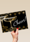verjaardag kaart vrouw cheers