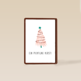 kerstkaart een piekfijne kerst