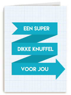 sporta op kamp kaart een superdikke knuffel voor jou