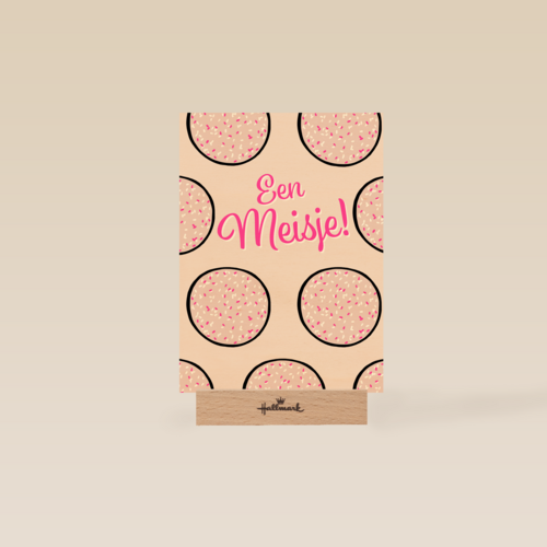 Roze beschuit met muisjes een meisje
