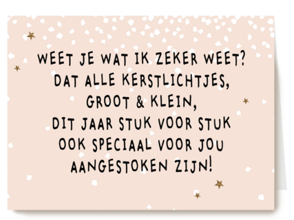 alle kerstlichtjes speciaal voor jou groot en klein