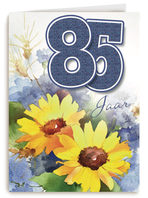 verjaardag leeftijden zonnebloemen 85