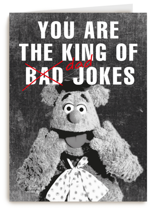 vaderdag kaart fozzie the king of dad jokes