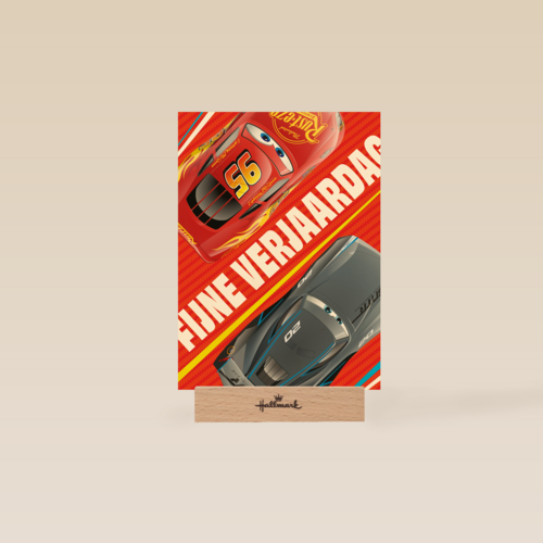 Cars verjaardagskaart bliksem McQueen Storm