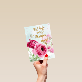 Moederdagkaart Klassiek Veel liefs voor Moederdag bloemen