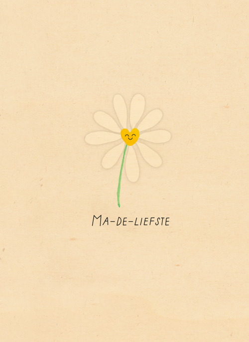 Houten Kaart Moederdag | Houten Kaart Hallmark | Moederdag | Ma De Liefste