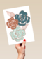 bloemen met metallic kleur