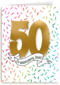 Verjaardagskaart 50 en waanzinnig leuk