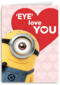 valentijn minion eye love you