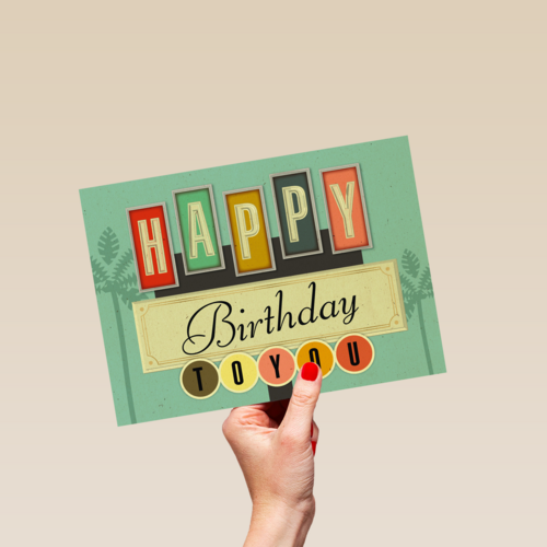 happy birthday sign for you