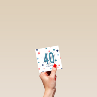 verjaardag kaart stijlvol leeftijd 40