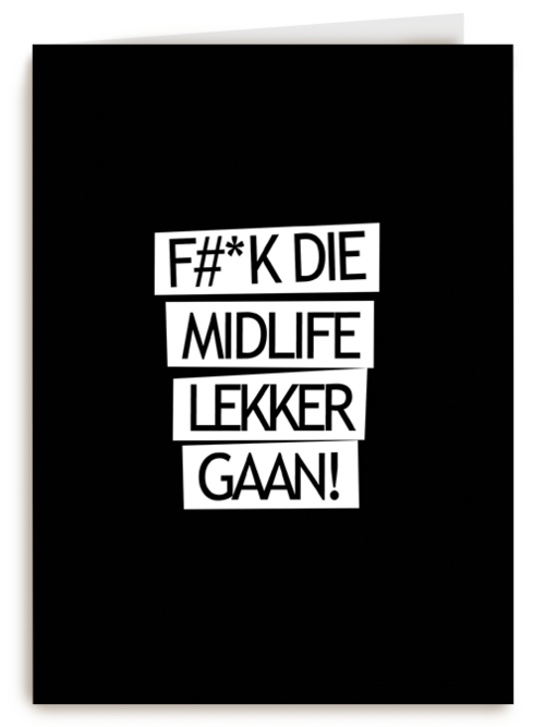 Verjaardagskaart Hallmark | Verjaardagskaart 50 Fuck Die Midlife Lekker Gaan