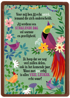 Verjaardagskaart stralende dag