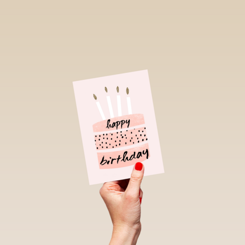 taart met happy birthday