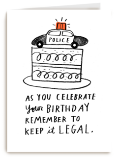 Verjaardagskaart grappig keep it legal