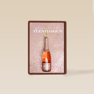 Kerstkaart glitterende feestdagen 2023