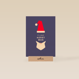 Fijne kerst man kaart
