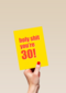 verjaardagskaart holy shit you are 30