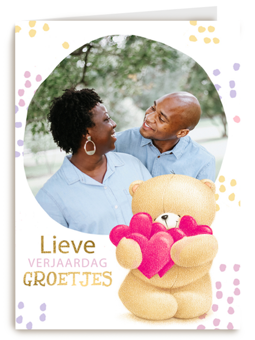 fotokaart verjaardag forever friends lieve verjaardag groetjes