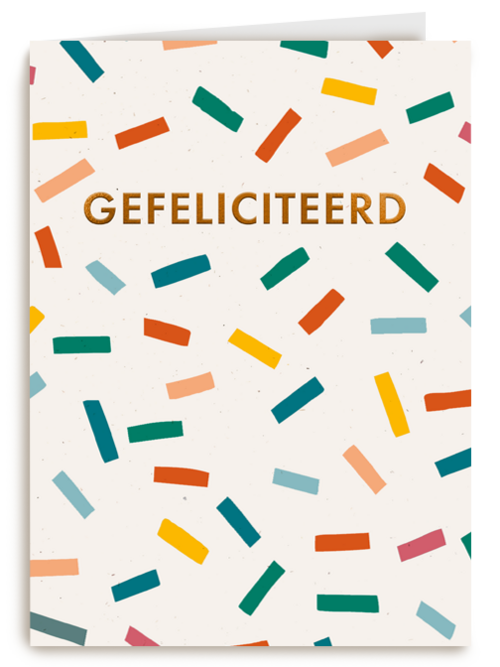 Verjaardagskaart Hallmark | Confetti Kaart Gefeliciteerd