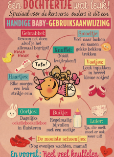 smile kaart baby gebruiksaanwijzing voor een dochter
