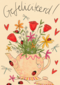 Matia Gefeliciteerd Theepot vol bloemen