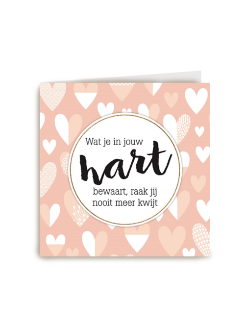 in je hart raak je het nooit meer kwijt kaart