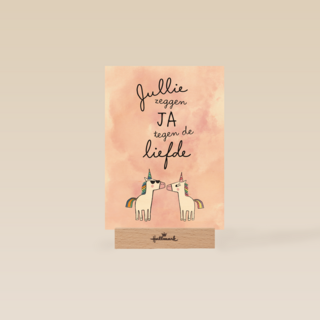 jullie zeggen ja tegen de liefde