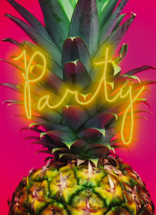 Houten Kaart Verjaardagsfeest Feest | Party Ananas