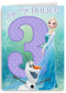 verjaardag kaart frozen 3 drie hiep hiep hoera elsa olaf