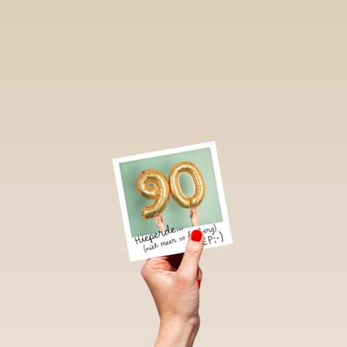 polaroid 90 jaar oud geworden