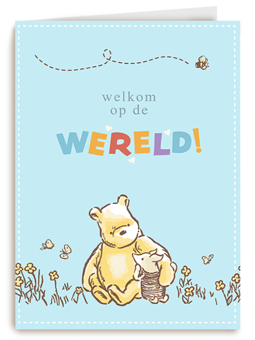 Kaart | Geboorte | Winnie The Pooh Welkom Op De Wereld