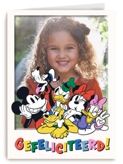 Mickey and Friends foto verjaardagskaart