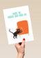 verhuisd kaart home is where the kat is