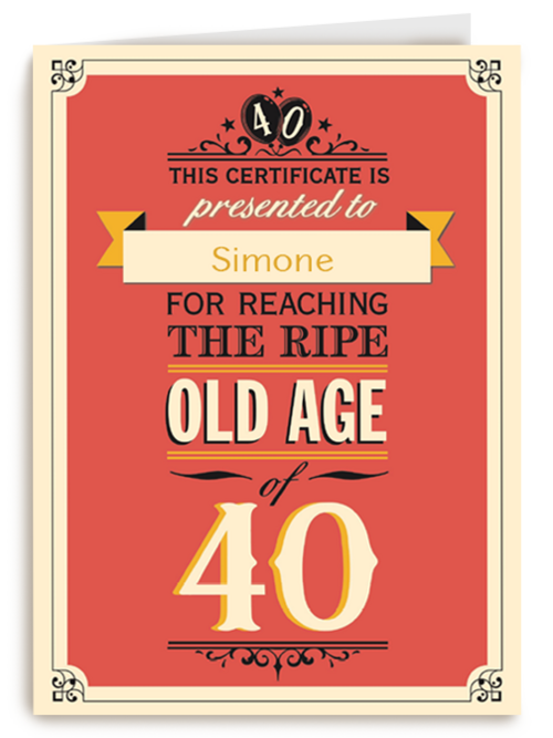 jarig veertig age
