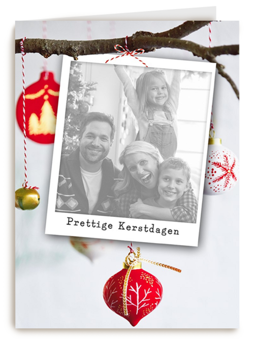 tak kerstversiering fotokaart